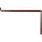 Ekena Millwork Steel Truss Shelf Bracket, Hammered Bright Red 2"W x 12"D x 7 3/4"H BKTM02X12X07TSHRE - alternate 9